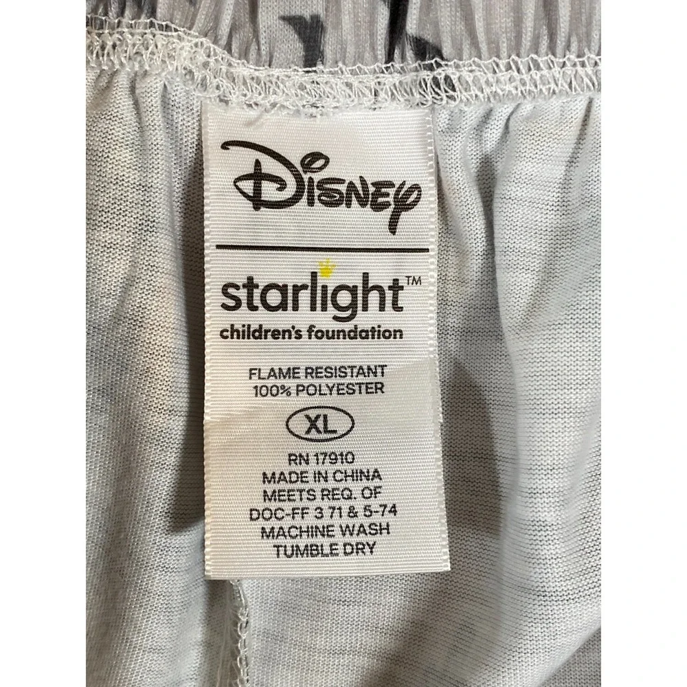 Disney Frozen Starlight Pajama Pants Women's X-Large Lounge Gray Leg Buttons - Picture 6 of 8